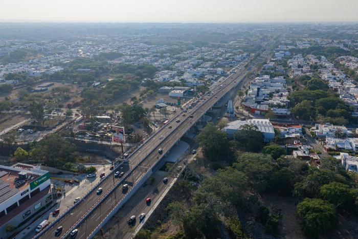 Dan banderazo de apertura al puente Arco Norte en Colima; concluyó 2 meses antes de lo previsto
