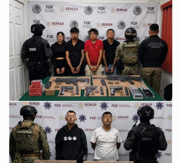 Capturan a 6 sicarios del Cártel de Jalisco Nueva Generación y aseguran armas de grueso calibre