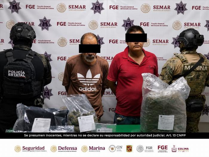 Caen 2 presuntos integrantes de una red de narcomenudistas de Colima