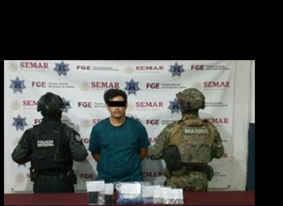 Cae sujeto con 500 dosis de metanfetamina en la ciudad de Colima