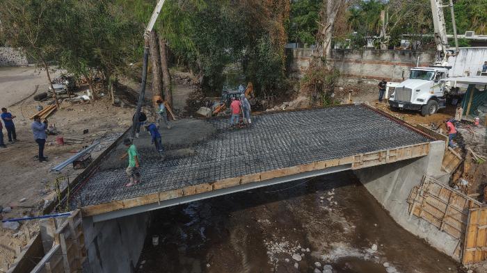 Avance considerable lleva la construcción del puente 'Victoria'