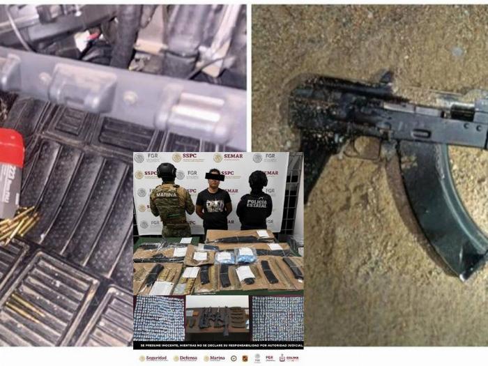 Operativo en Manzanillo deja 2 sicarios muertos del CJNG, una mujer detenida y armamento asegurado